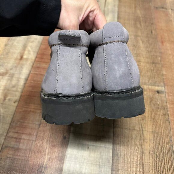 Anca Grey leather ankle boots men's 8.5 - Picture 5 of 10